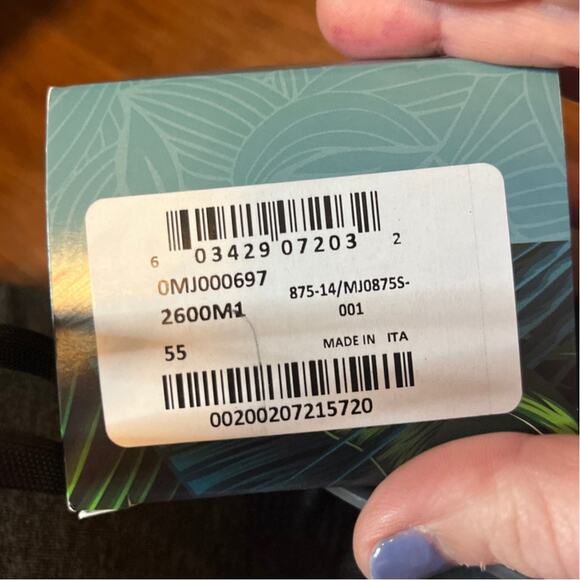 Maui Jim One Way Sunglasses Grey Stripe Frame Polarized Neutral Grey Lenses - Picture 4 of 10